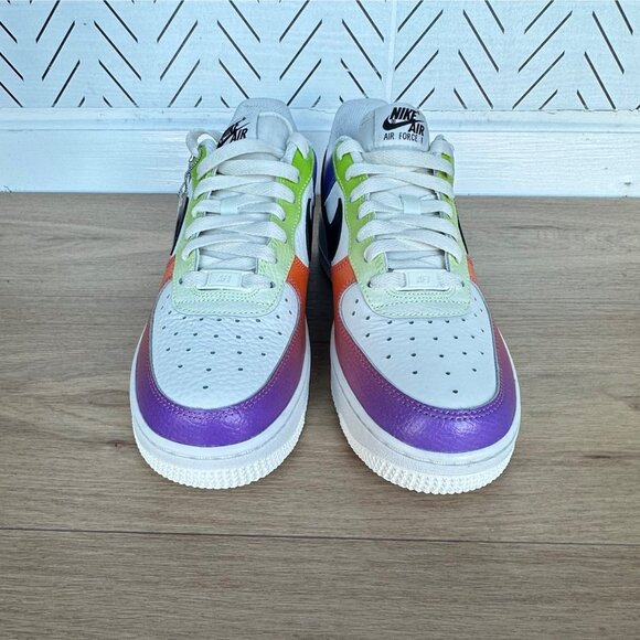 ⭐Nike Air Force 1 Low 07 Sz 4.5 Mens Shoes Sneaker Purple Multi Ombre FD0801-100 - Picture 3 of 7
